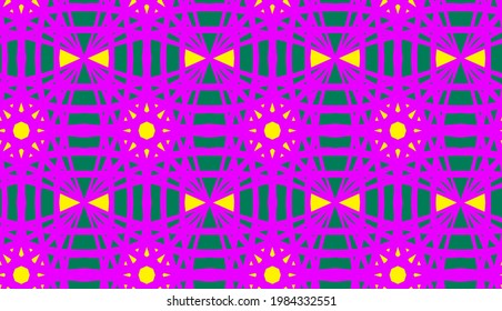 Abstract Geometric Ornamental Mosaic Ethnic Cathedral Glass Lace Motifs Seamless Vector Pattern Isolated Background