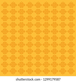 Abstract geometric ornamental orange pattern. Vector illustration bright design. Modern colorful geometric texture. Illusive background. Design for decor, covers, prints.
