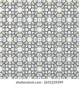 Abstract Geometric Ornamental Seamless Pattern Design Illustration