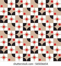 Abstract geometric ornamental seamless pattern.