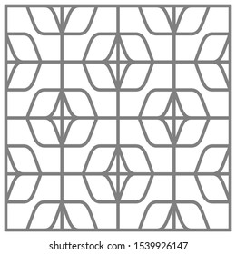 Abstract Geometric ornamental vector pattern. design texture