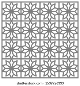 Abstract Geometric ornamental vector pattern. design texture