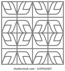 Abstract Geometric ornamental vector pattern. design texture