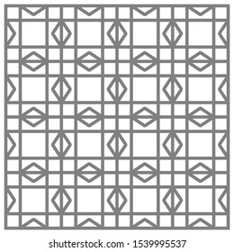Abstract Geometric ornamental vector pattern. design texture