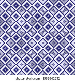 Abstract geometric ornamental vector pattern background . blue