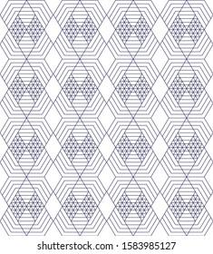 Abstract geometric ornamental vector pattern background . Design for prints, textile, decor, fabric. 