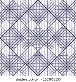 Abstract geometric ornamental vector pattern background . Design for prints, textile, decor, fabric. 