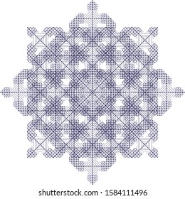 Abstract geometric ornamental vector pattern background .