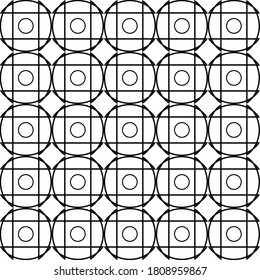 Abstract geometric ornamental vector pattern