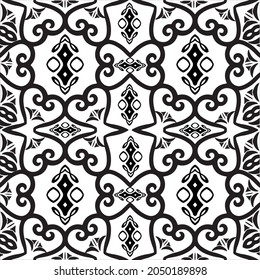 Abstract geometric and ornaments floral pattern, background illustration.elegance seamless geometric vector, can be for used carpets, wallpapers, clothing, fabrics, Throw Blankets, Tapestries,Art Boar