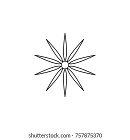 Abstract geometric outline logo icon design vector illustration