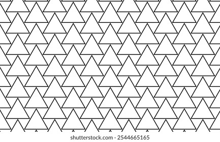 abstract geometric outline triangle irregular pattern design.