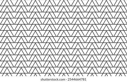 abstract geometric outline triangle seamless pattern.