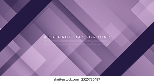 Abstrakter geometrischer Überlappungshintergrund mit violettem Farbverlauf-Rahmenhintergrund. Überlappen lila Formen Muster. EPS10-Vektor