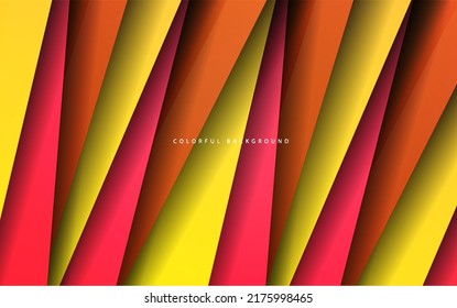 Resumen de fondo coloreado de la capa de solapamiento geométrico