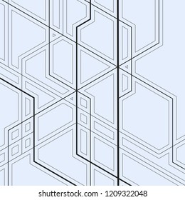 Abstract geometric overlap lines and shapes design wallpaper