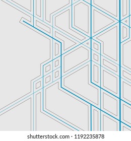 Abstract geometric overlapping lines background