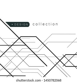Abstract geometric overlapping lines background
