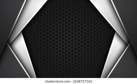 Abstract geometric overlapping on background. Luxury and elegant background with copy space. Vector illustration