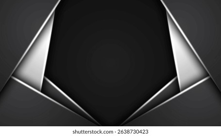 Abstract geometric overlapping on background. Vector illustration