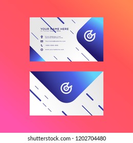 abstract geometric page printable liquid modern flat blue color tone scheme style business mockup identity corporate company personal brand card gradient color style vector illustration