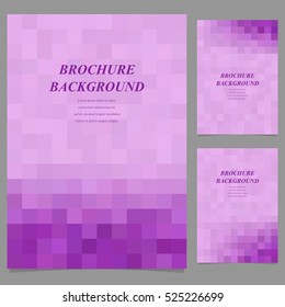 Abstract geometric page template background design set