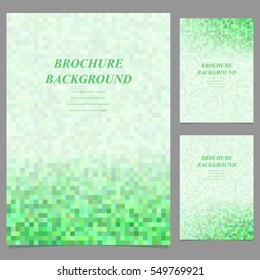 Abstract geometric page template background design set