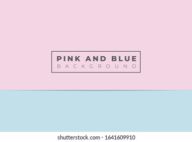 Abstract geometric paper background. Blue and pink trendy colors.
