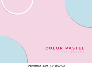 Abstract geometric paper background. Blue and pink trendy colors.
