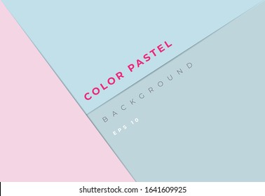 Abstract geometric paper background. Blue and pink trendy colors.
