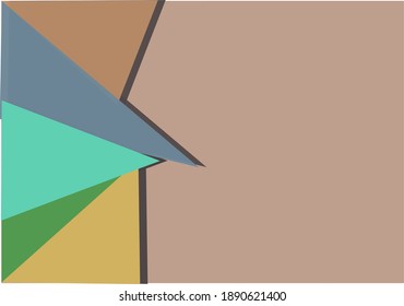 Abstract geometric paper background in earth tone