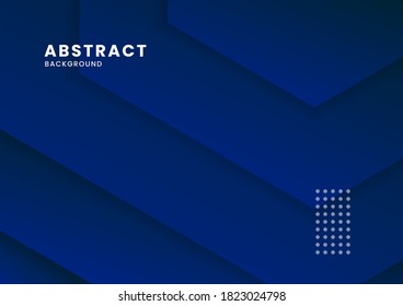 Abstract geometric papercut background with shadow