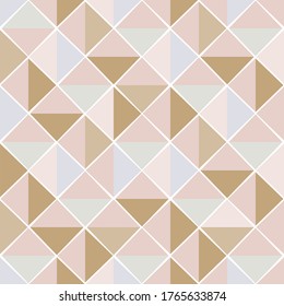 abstract geometric pastel color background with squares triangles modern print design