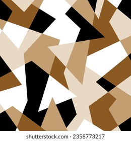 Abstract geometric patchwork pattern. Vector Illustration