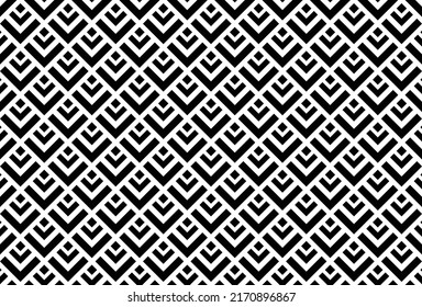 Abstract geometric patern. A seamless vector background. Black and white texture. Graphic modern pattern