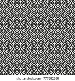 Abstract geometric patern with squares. A seamless vector background. Black and white texture. Graphic modern pattern