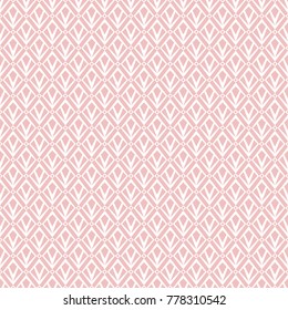 Abstract geometric patern with squares. A seamless vector background. Pink  and white texture. Graphic modern pattern