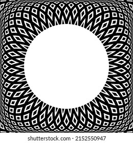 Abstract geometric pattern with 3D illusion effect. Vector art.
