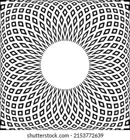 Abstract geometric pattern with 3D illusion effect. Vector art.