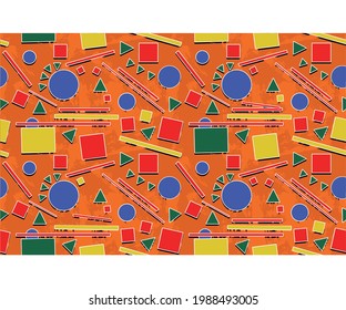 abstract geometric pattern. 3d geometric vectors. triangle Square Circle