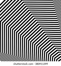 Abstract geometric pattern with angular lines radiating from the corner