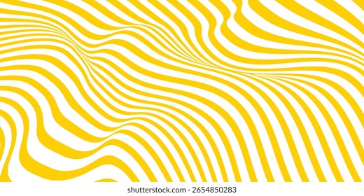 abstract geometric pattern art line yellow background. vector illustration.