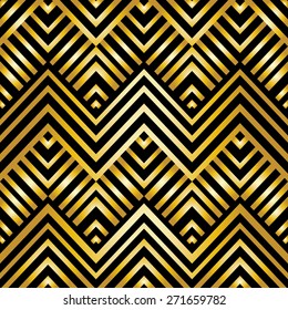 Abstract geometric pattern in art-deco style, vector wallpaper