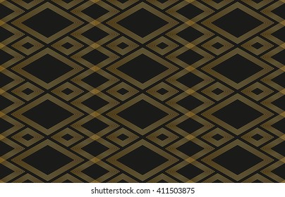 Abstract geometric pattern in art-deco style, vector wallpaper