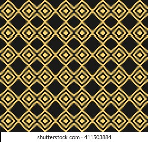 Abstract geometric pattern in art-deco style, vector wallpape