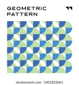 Abstract Geometric Pattern Artwork. Retro colors and white background.