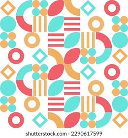 
abstract geometric pattern background with basic shapes