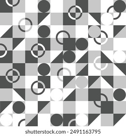 Abstract geometric pattern background in black and white trendy style. 3D effect Colorful modern pattern. Abstract vector graphics design of basic geometrical elements. 