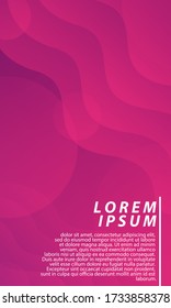 Abstract geometric pattern background with for business brochure cover design. Gradient pink and purple vector banner poster template
