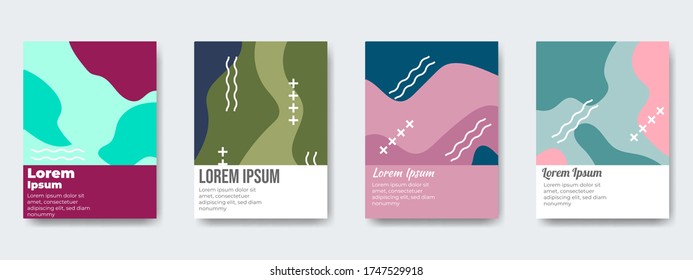 Abstract geometric pattern background for business brochure cover design. Vector flyer template layout design. For business brochure, poster, annual report, leaflet, magazine or book cover.